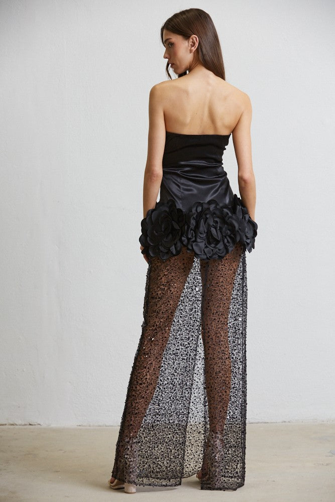 Dark Rose Evening Dress