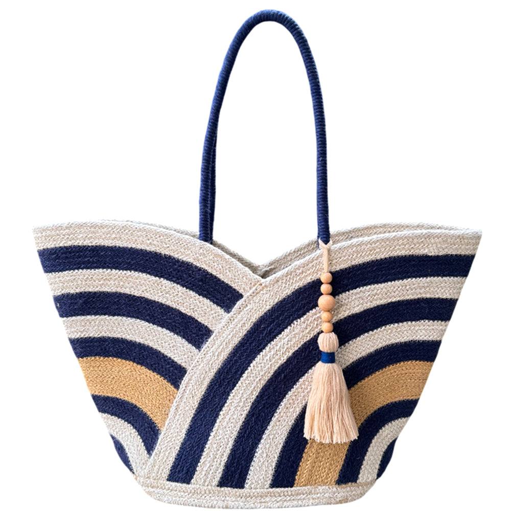Geometric Straw Bag