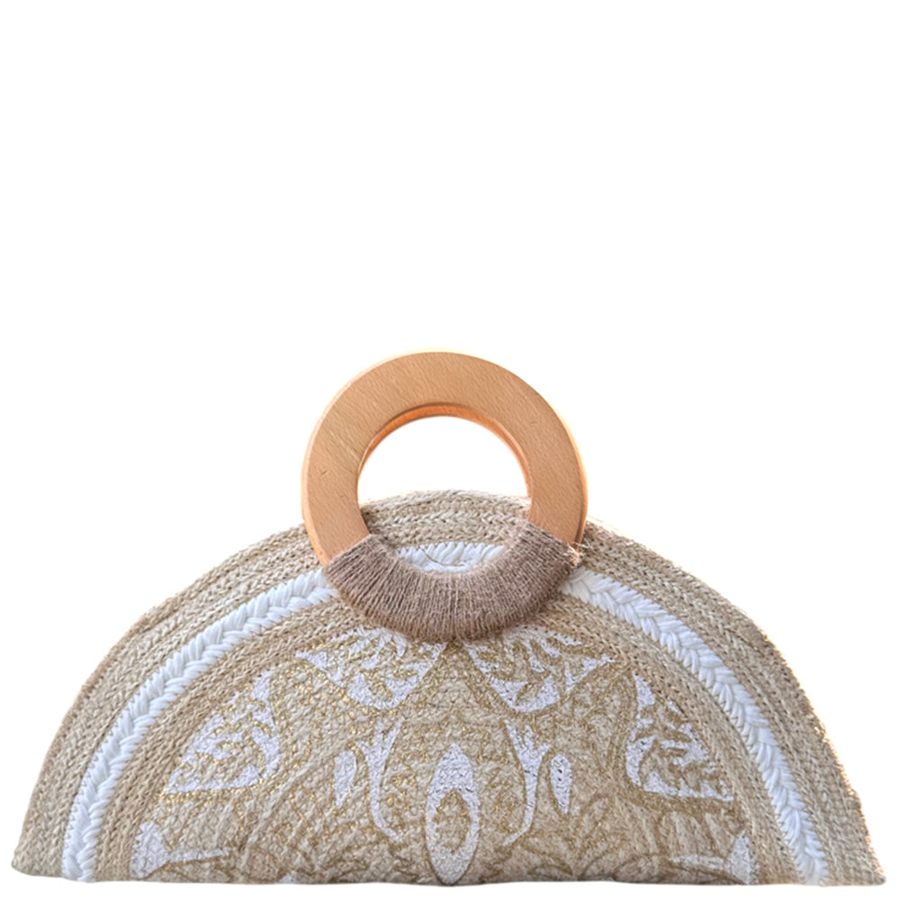 Bamboo Print Evening Clutch