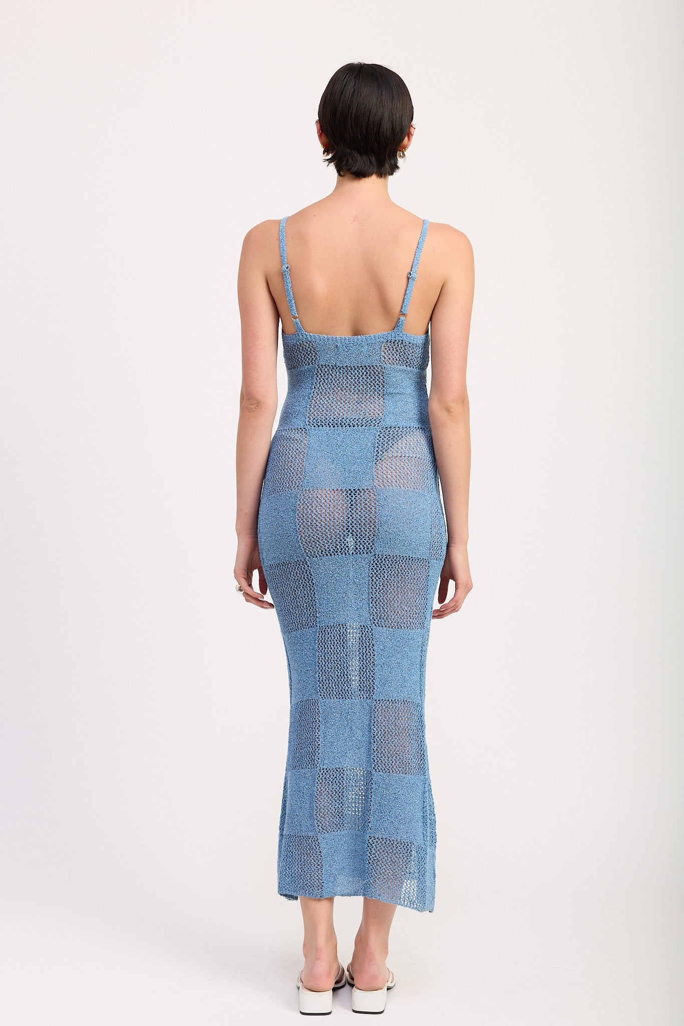Aqua Maxi Knit Dress