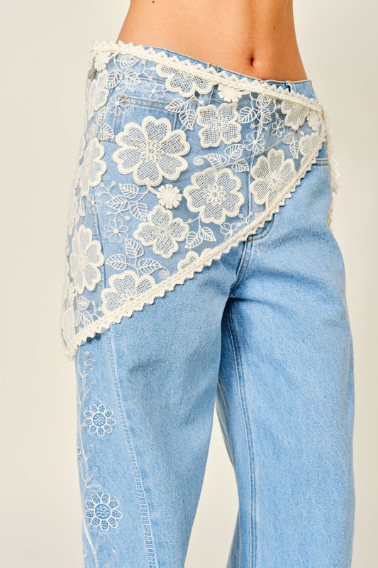 Lace Wrap Scarf Skirt (Finale Sale)