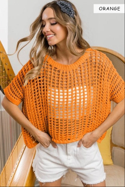 Colorina Crochet Top