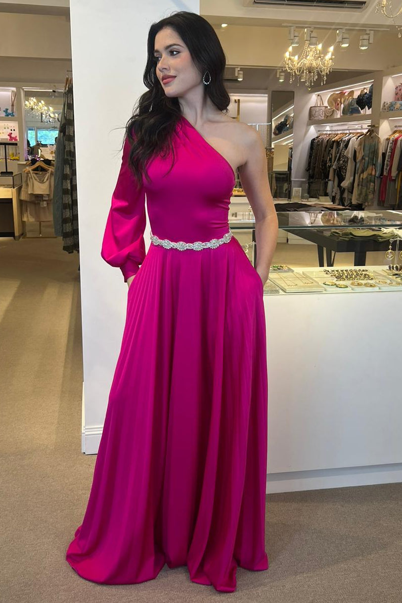 A Single Knit Maxi Dress