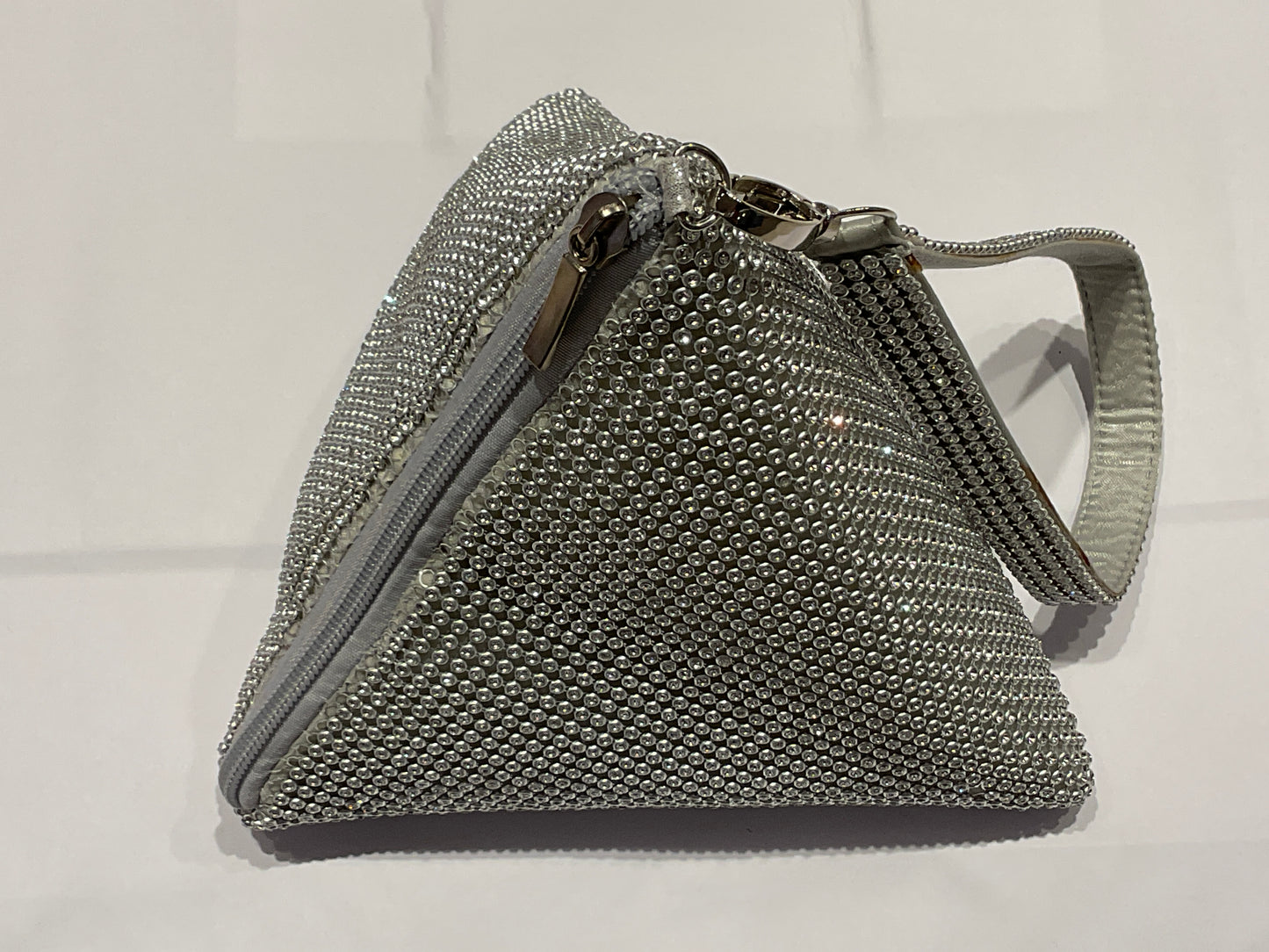 Geo Rhinestone Wristlet