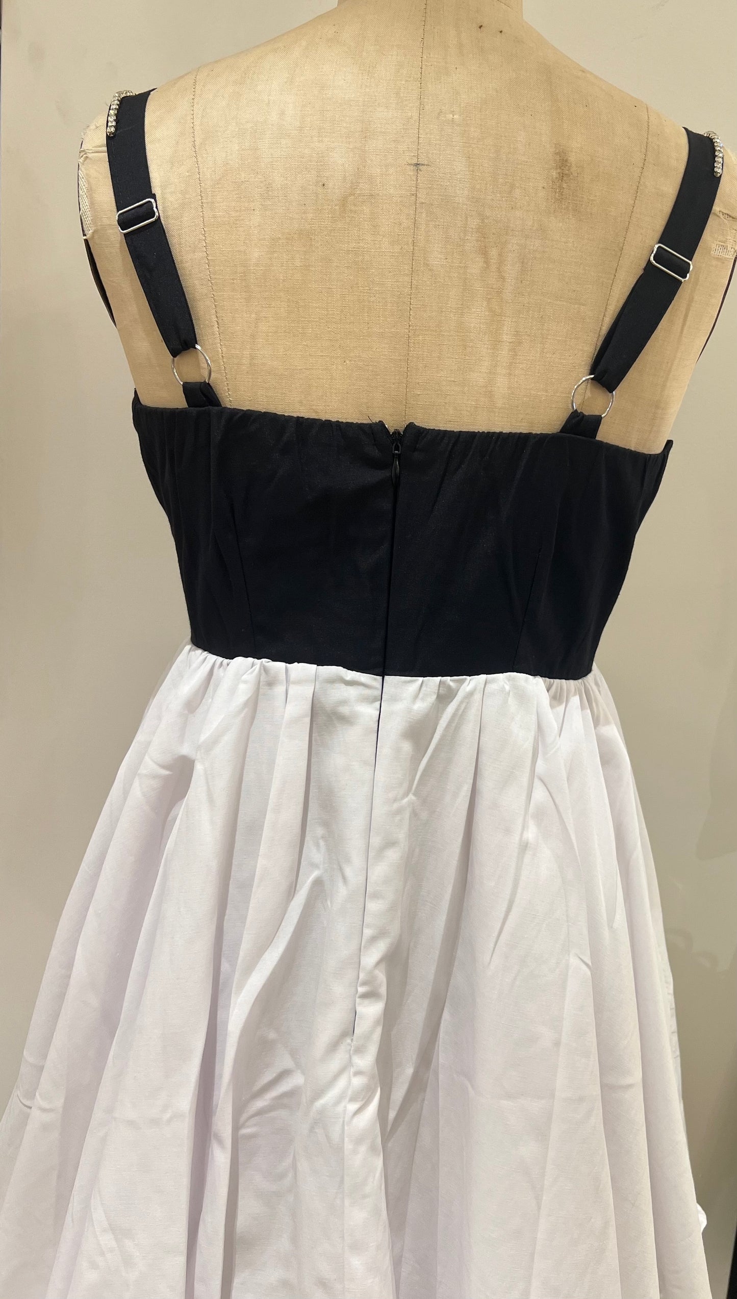 RHINESTONE CORSET MINI DRESS