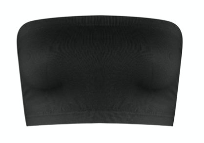 TOP SEAMLESS BANDANA BLK/NUDE