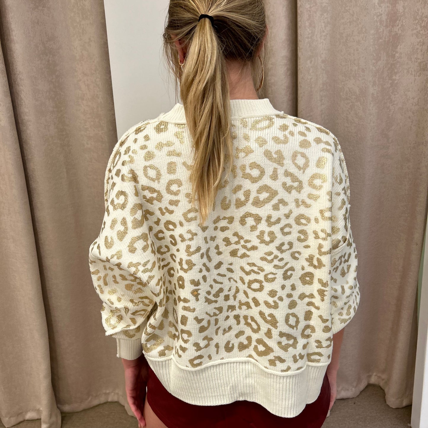 Illuminating  Leopard Sweater