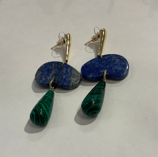 Abstract Shape Stone Earring