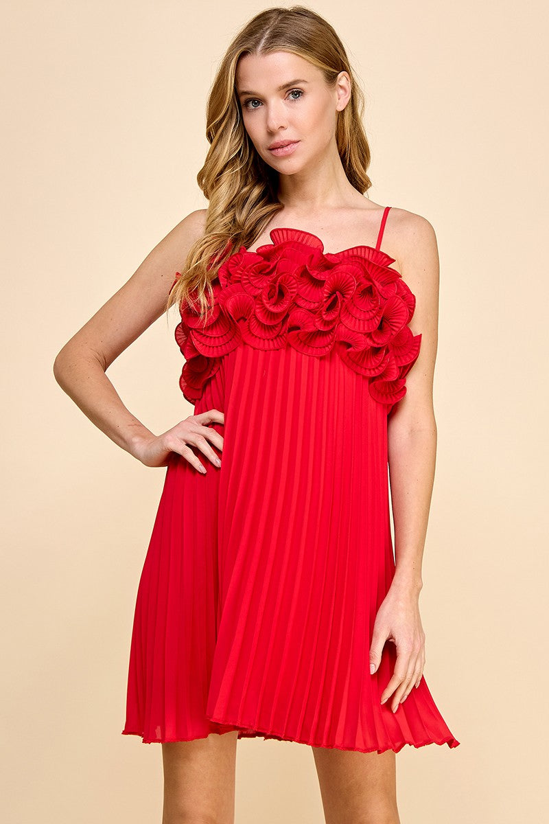 ROSE PLEATED DRESS