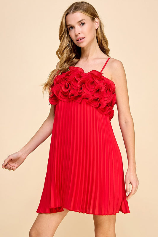 ROSE PLEATED DRESS