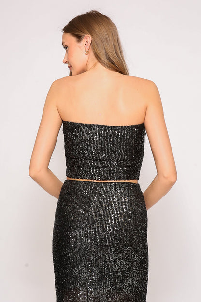 Sequin Tube Top