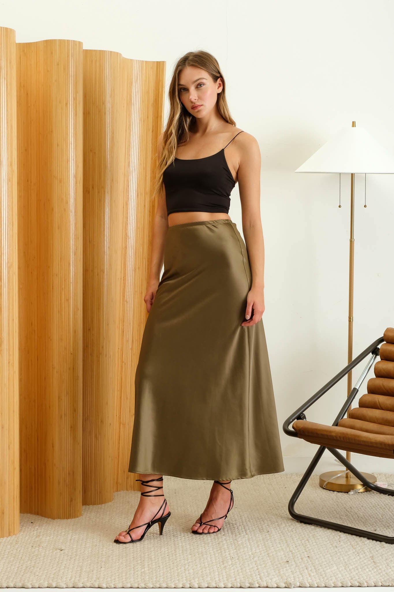 Moret Satin Skirt