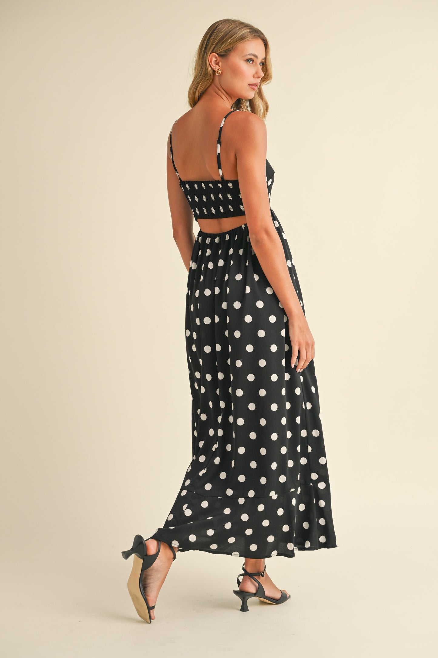 Polka Dot Maxi Dress