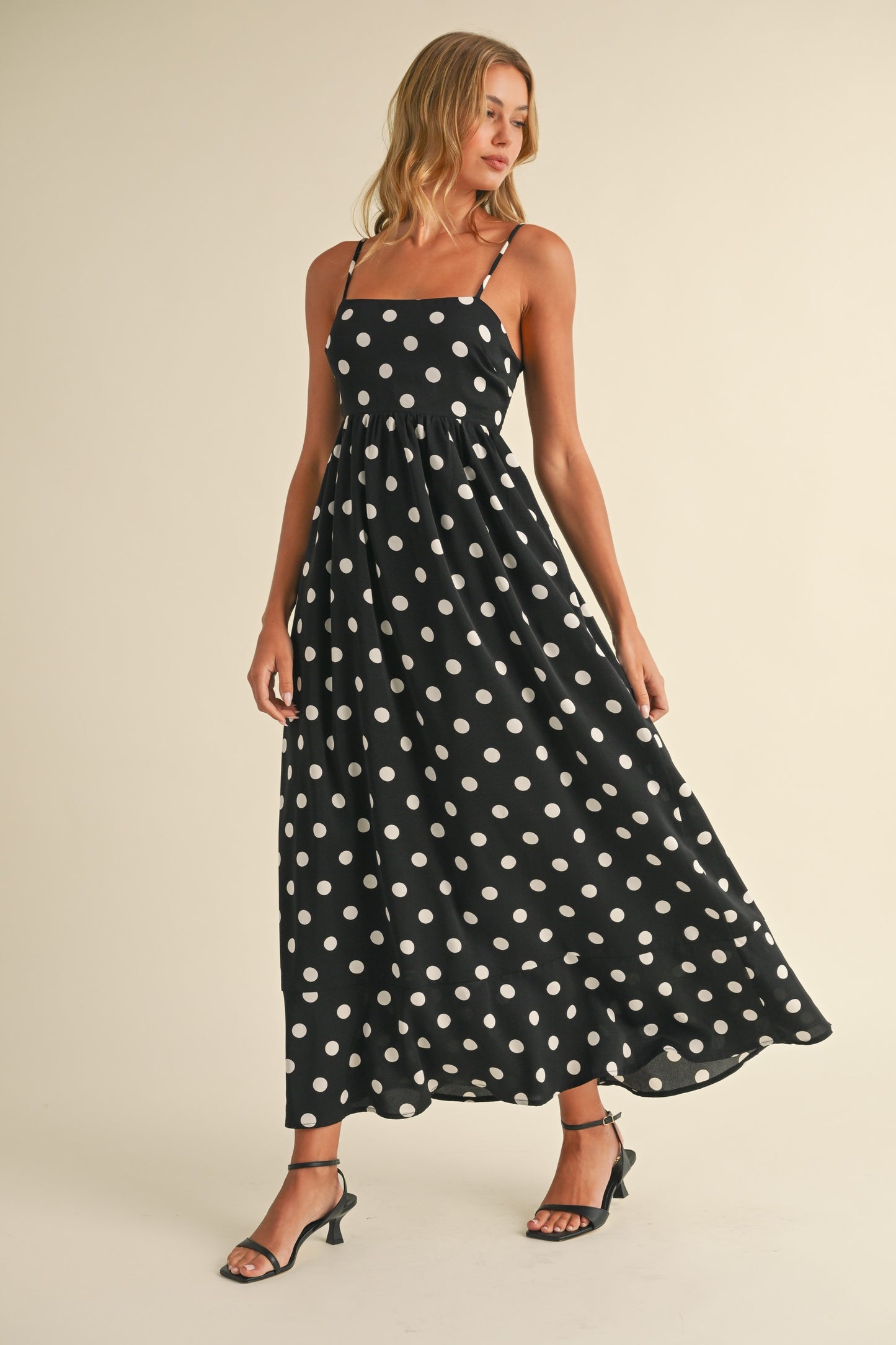 Polka Dot Maxi Dress