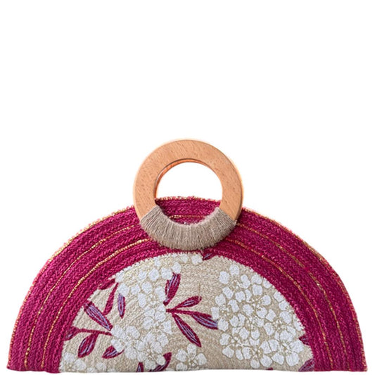 Bamboo Print Evening Clutch
