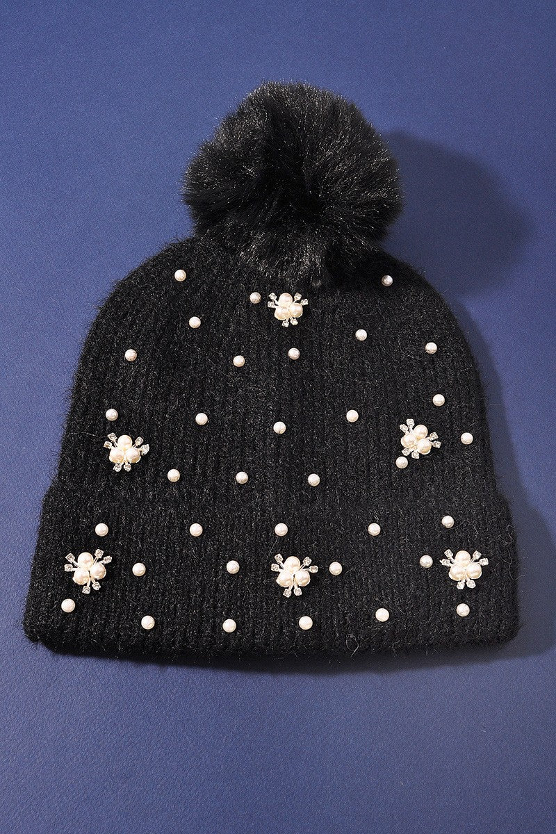 Beanie Flower Rhinestone