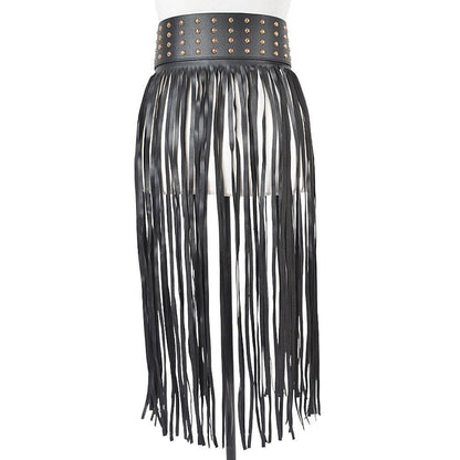 Black Fringe Belt