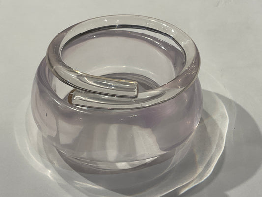 Acrylic Clear Bangle Set