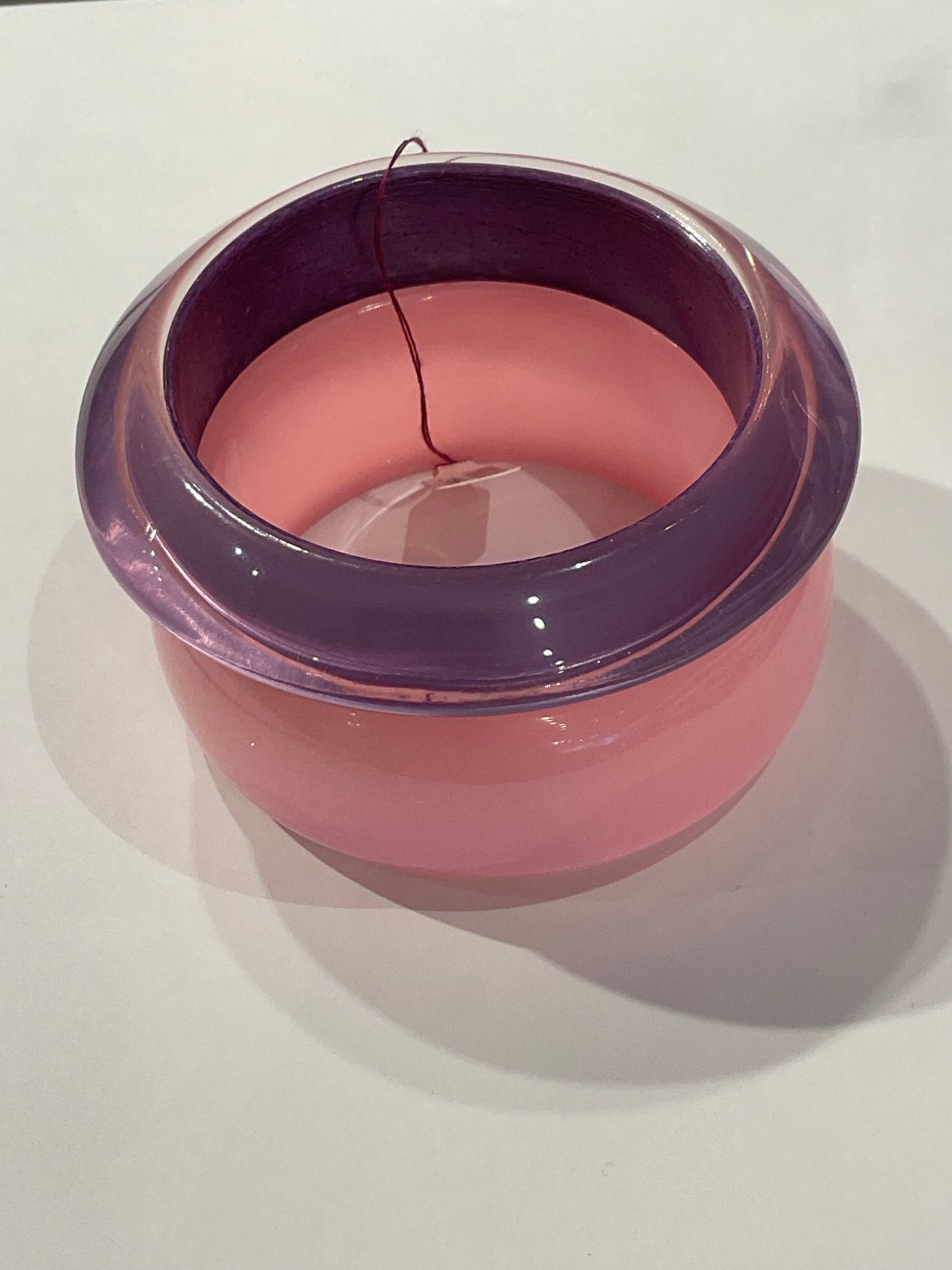 Acrylic Pink Thick Bangle