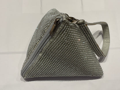 Geo Rhinestone Wristlet