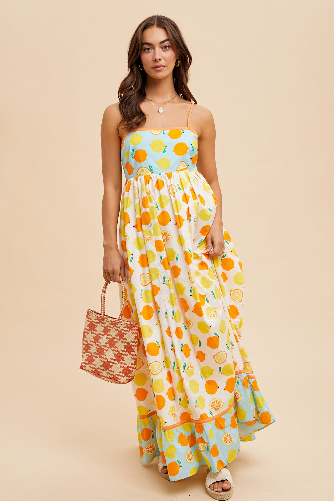 Limon Lover Maxi Dress