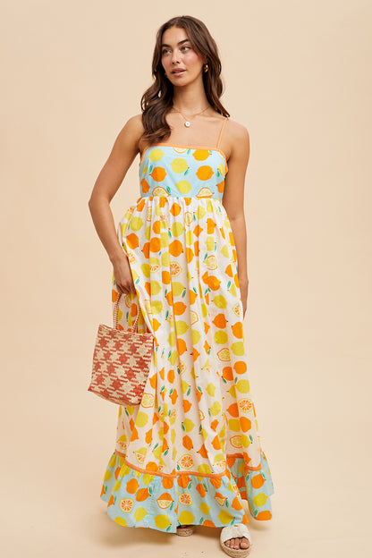 Limon Lover Maxi Dress