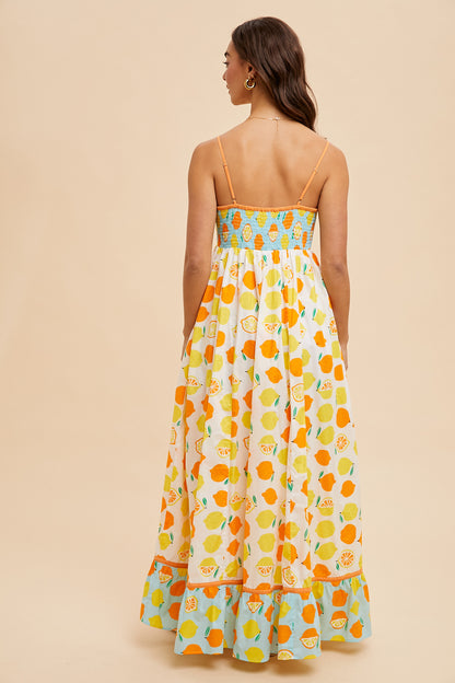 Limon Lover Maxi Dress