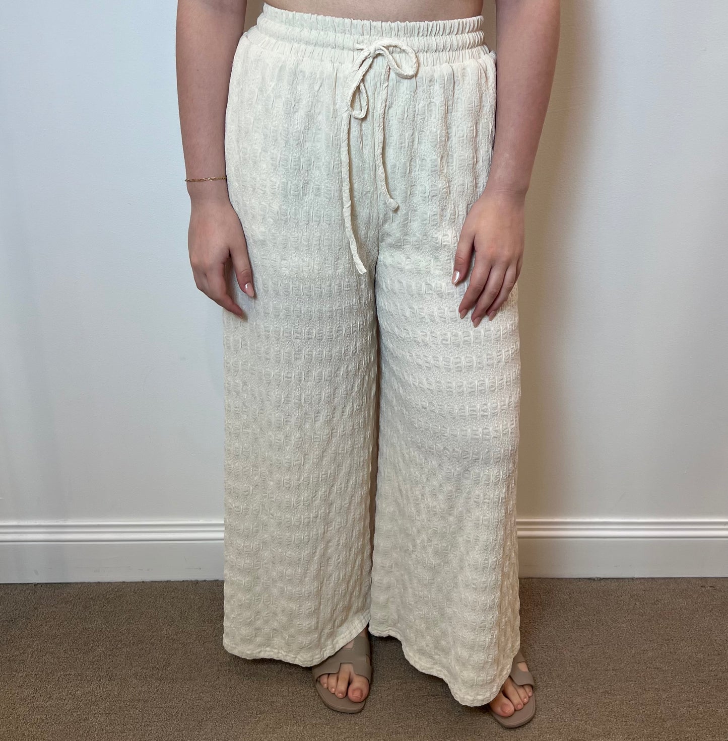 COMFY CREAM PALAZZO