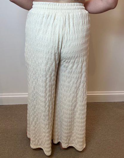 COMFY CREAM PALAZZO