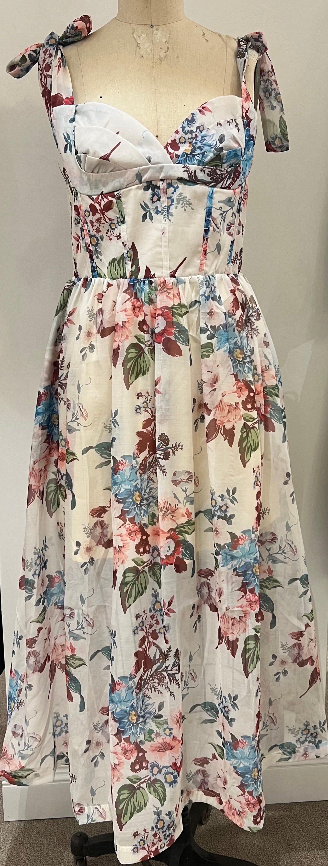 OLGA GARDEN MIDI DRESS