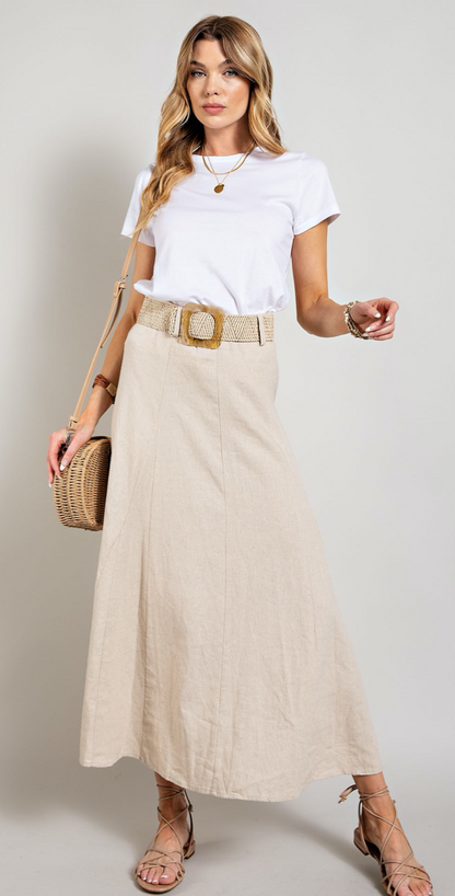 ZURIM LINEN MAXI SKIRT