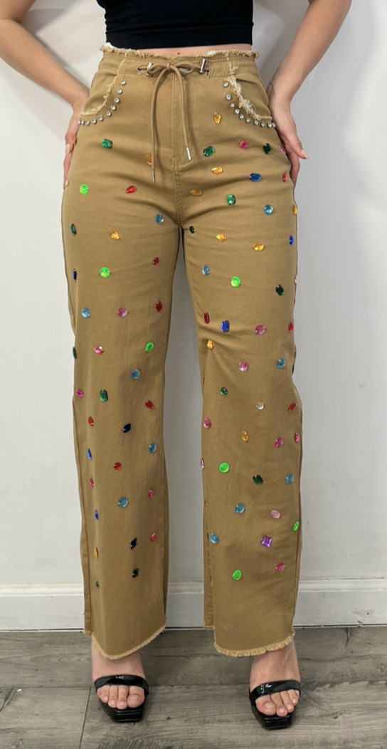 KHAKI RHINE COLORS PANT