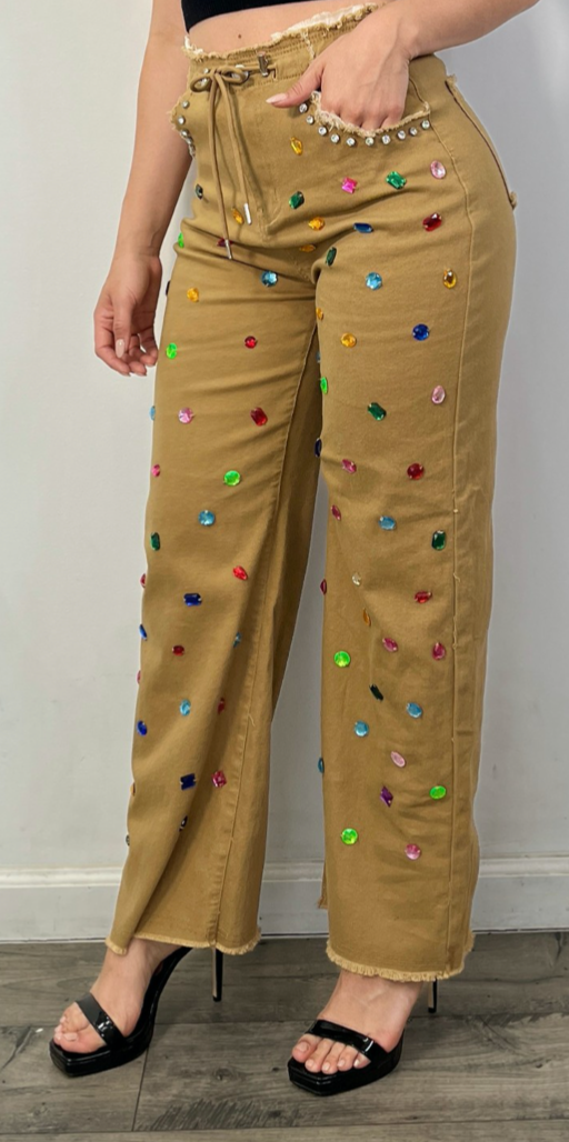 KHAKI RHINE COLORS PANT