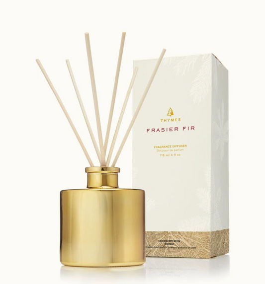 Frasier Fir Gilded Reed Diffuser, Petite Gold