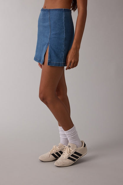 Denim Skort