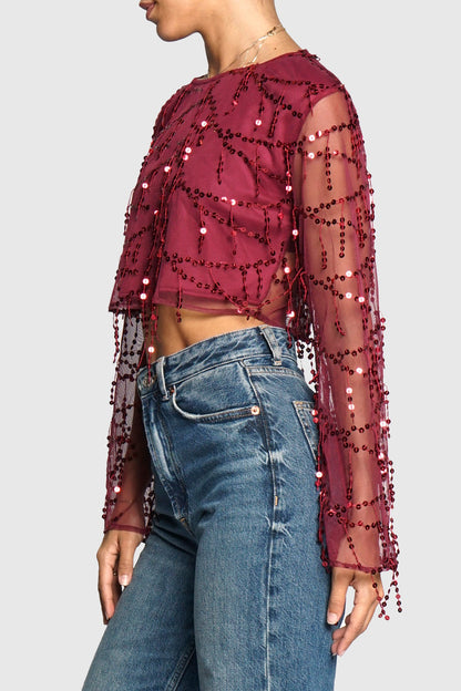 Vicky Fringe Top