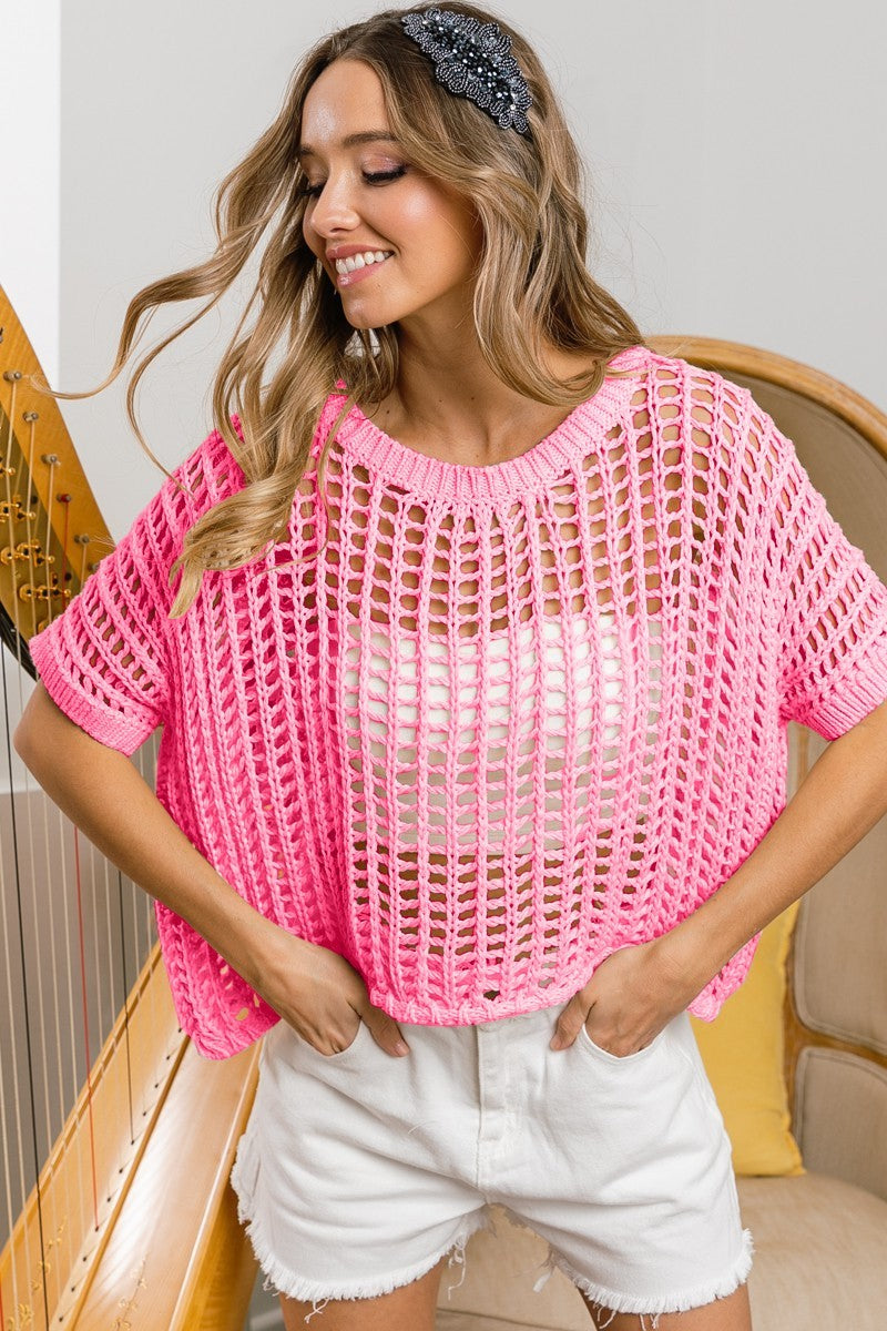 Colorina Crochet Top